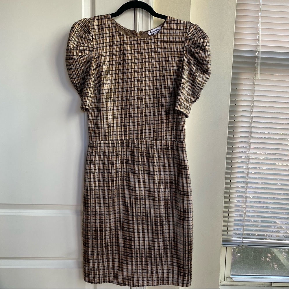 Plaid sheath dress